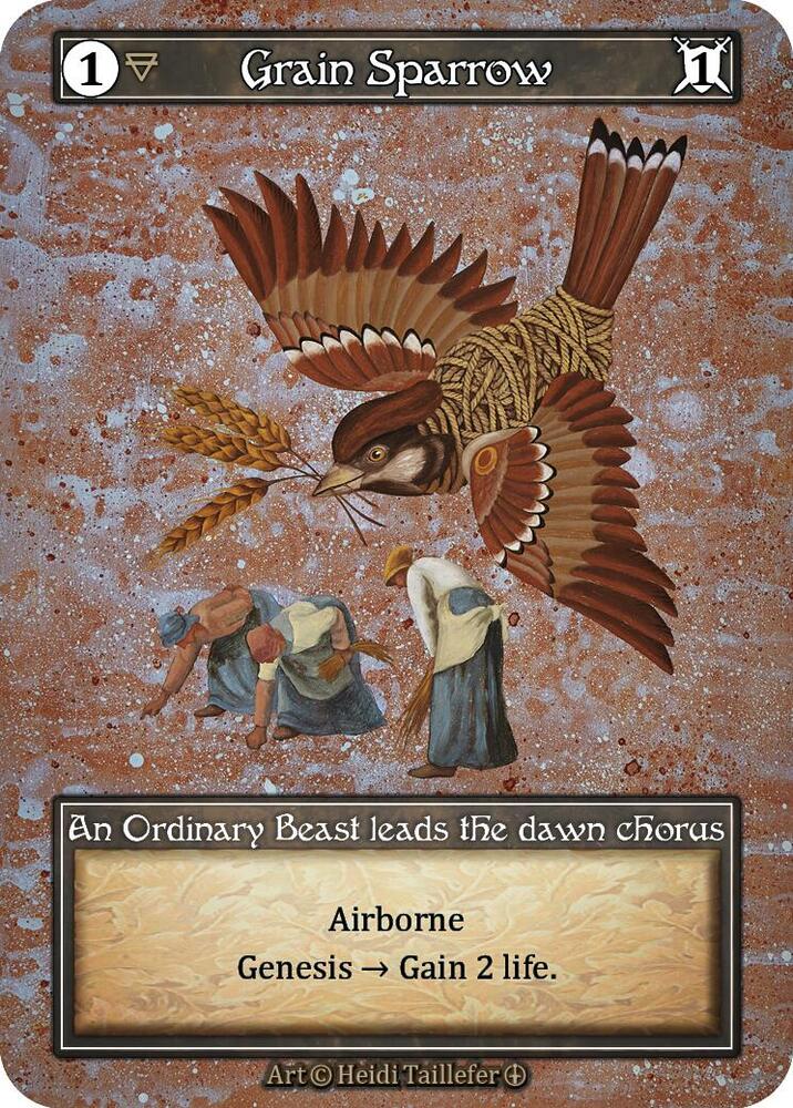 Grain Sparrow (Foil) card image