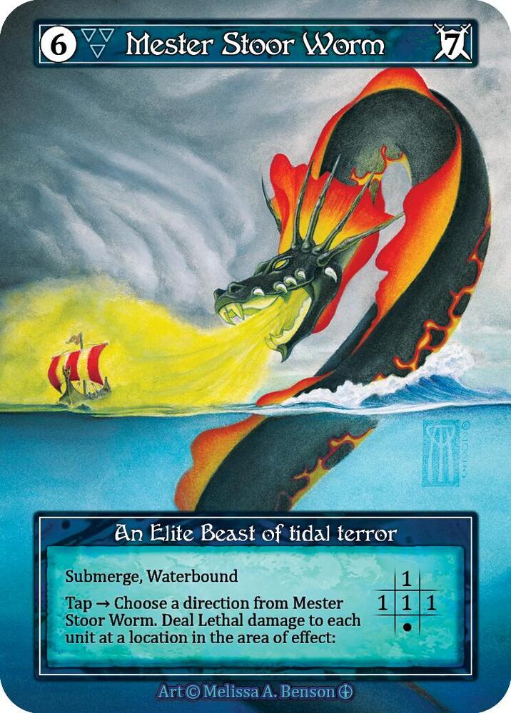 Mester Stoor Worm (Foil) card image