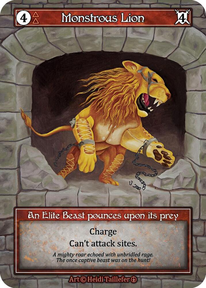 Monstrous Lion (Foil) card image
