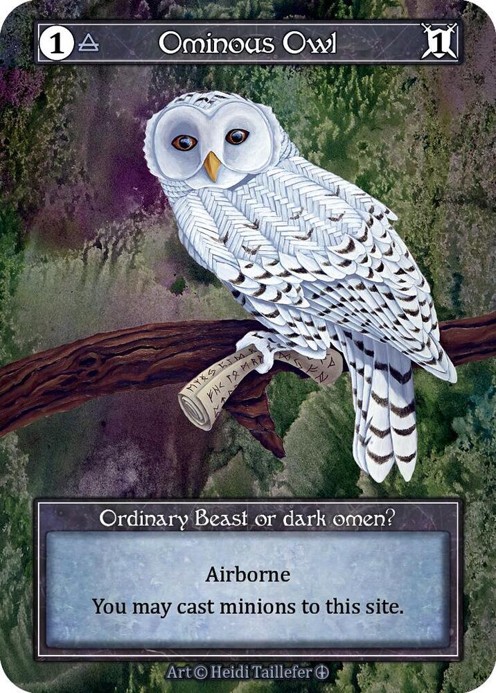Ominous Owl (Foil) card image