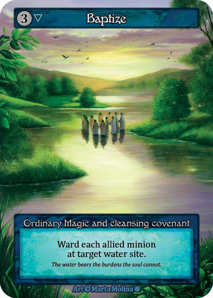 Baptize card image
