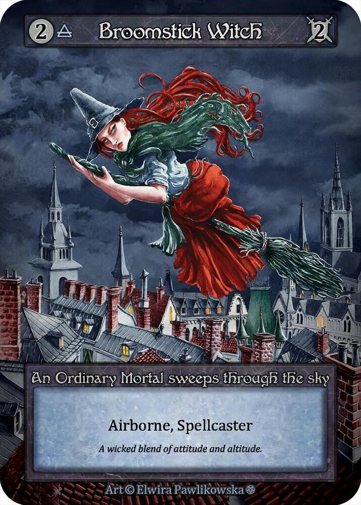 Broomstick Witch card image