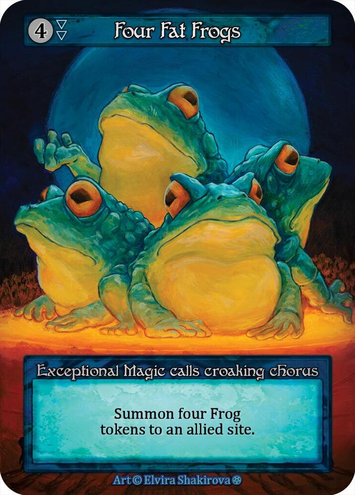 Four Fat Frogs card image