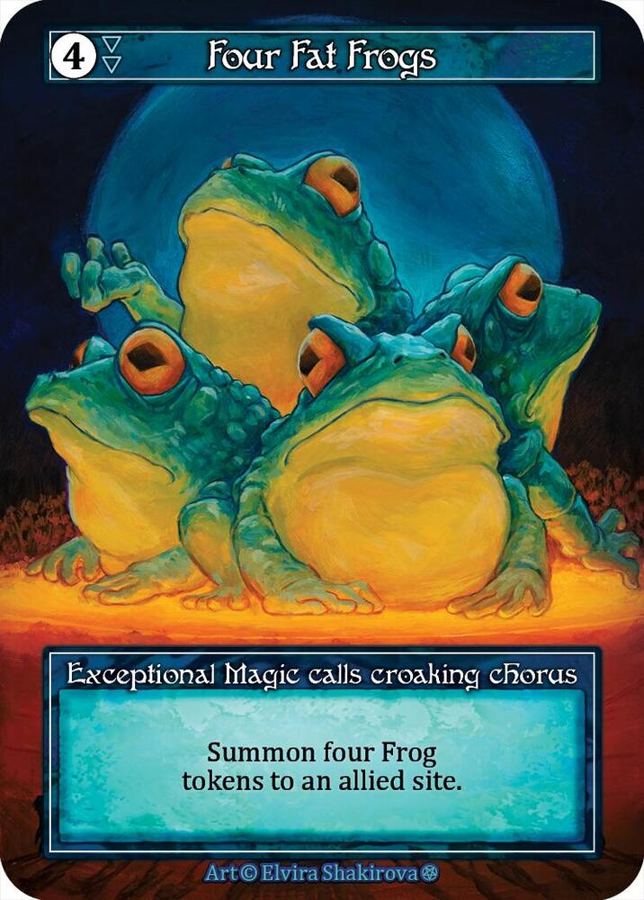 Four Fat Frogs (Foil) card image