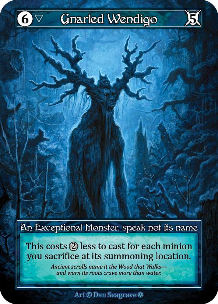 Gnarled Wendigo (Foil) card image