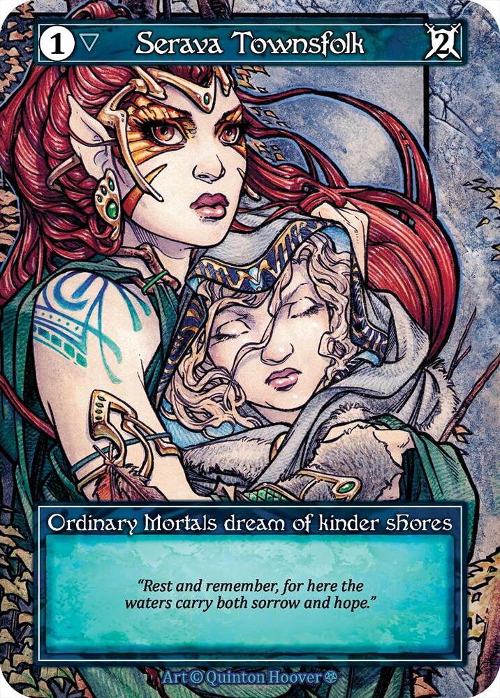Serava Townsfolk (Foil) card image