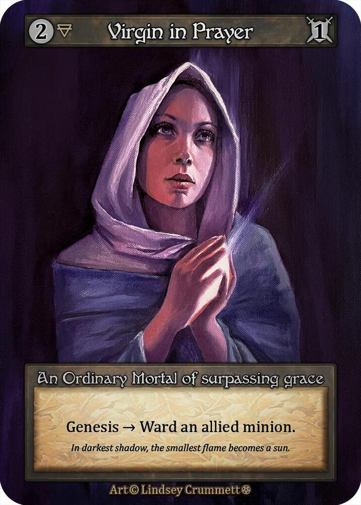 Virgin in Prayer card image