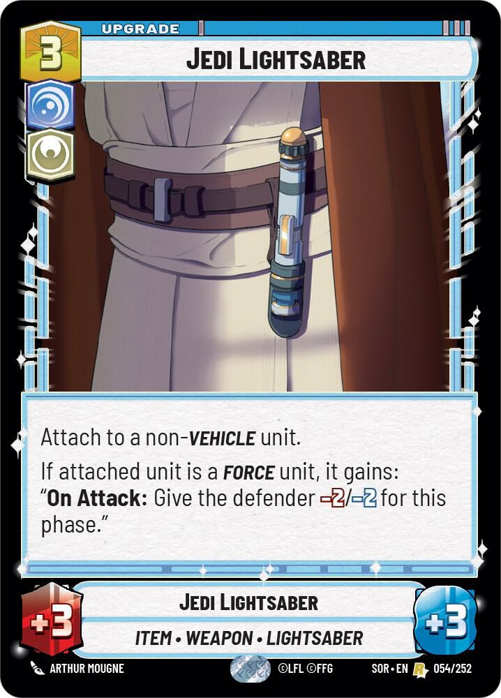 Jedi Lightsaber card image