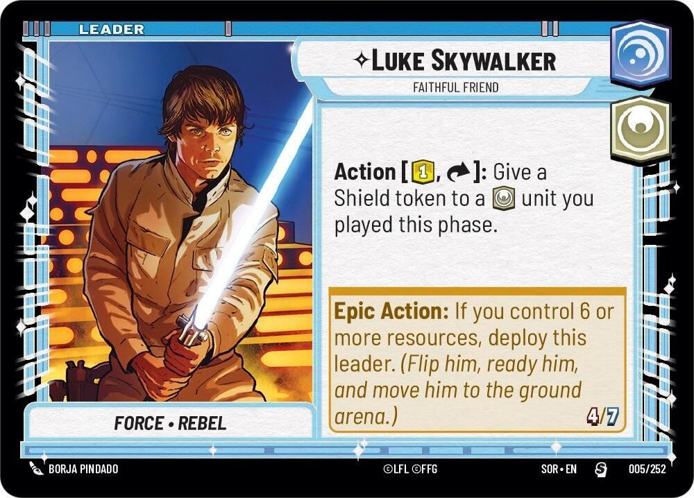 Luke Skywalker - Faithful Friend card image