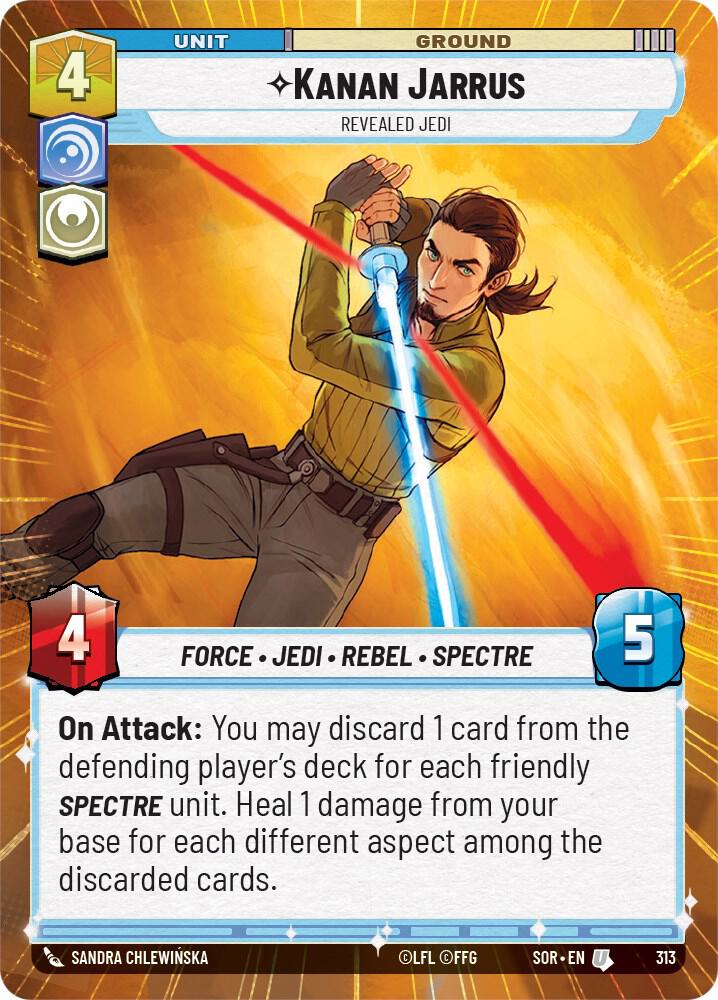 Kanan Jarrus - Revealed Jedi (Hyperspace) card image