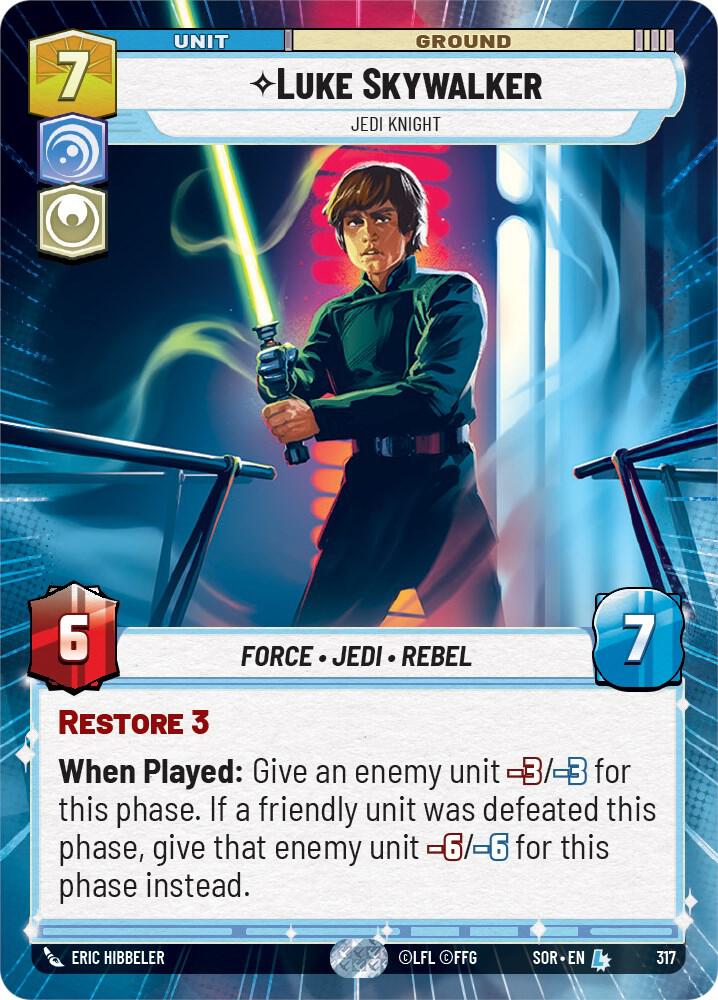 Luke Skywalker - Jedi Knight (Hyperspace) card image