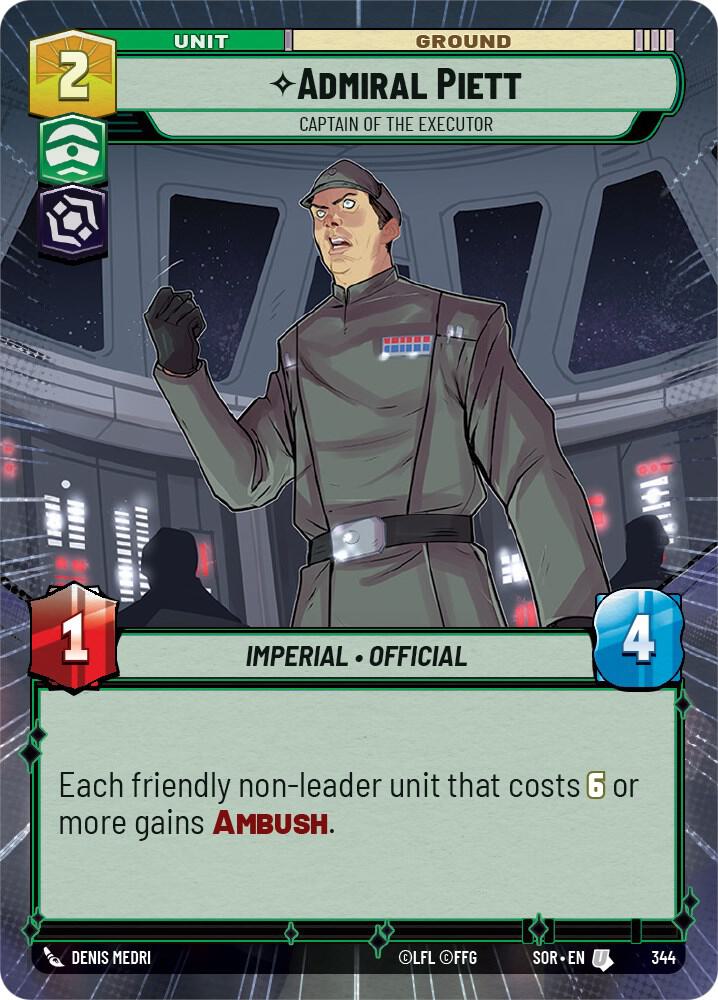 Admiral Piett - Captain of the Executor (Hyperspace) card image