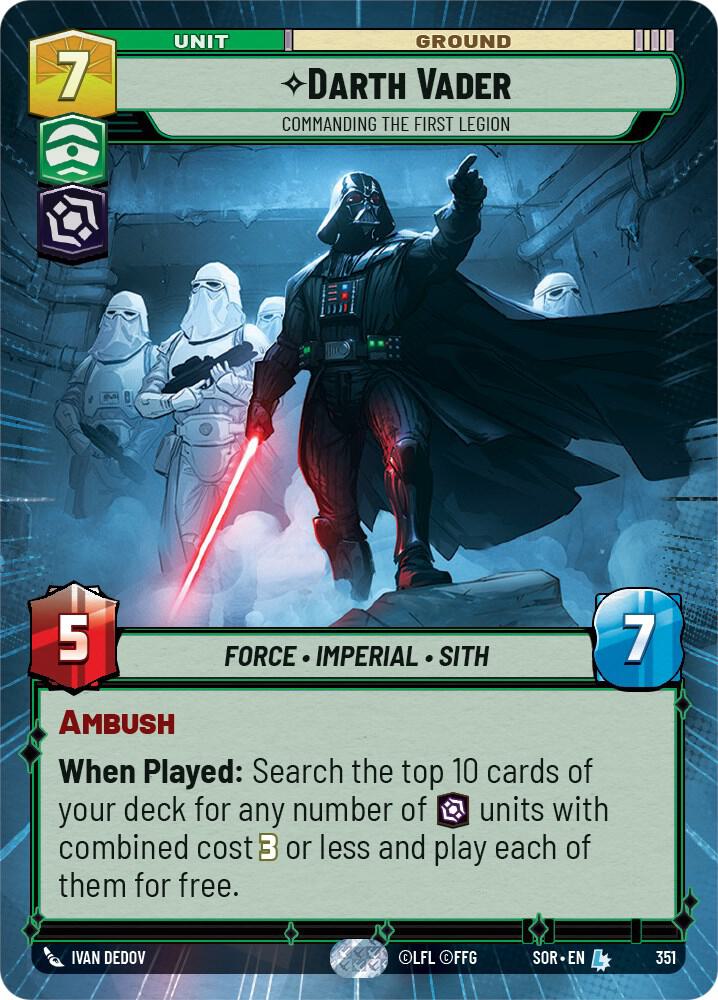 Darth Vader - Commanding the First Legion (Hyperspace) card image