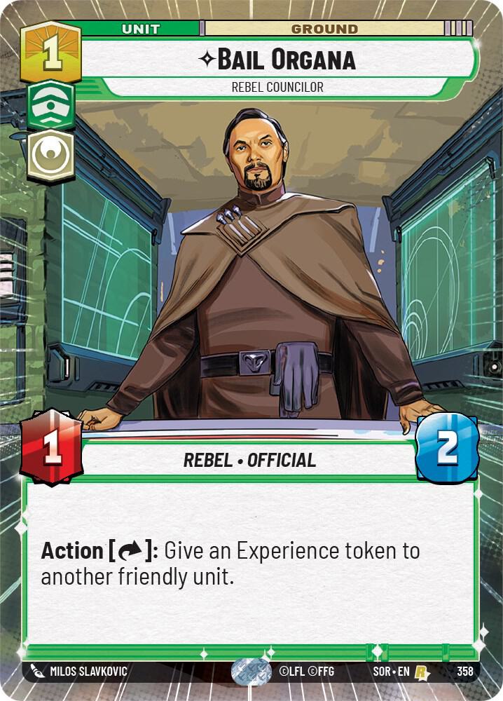 Bail Organa - Rebel Councilor (Hyperspace) card image