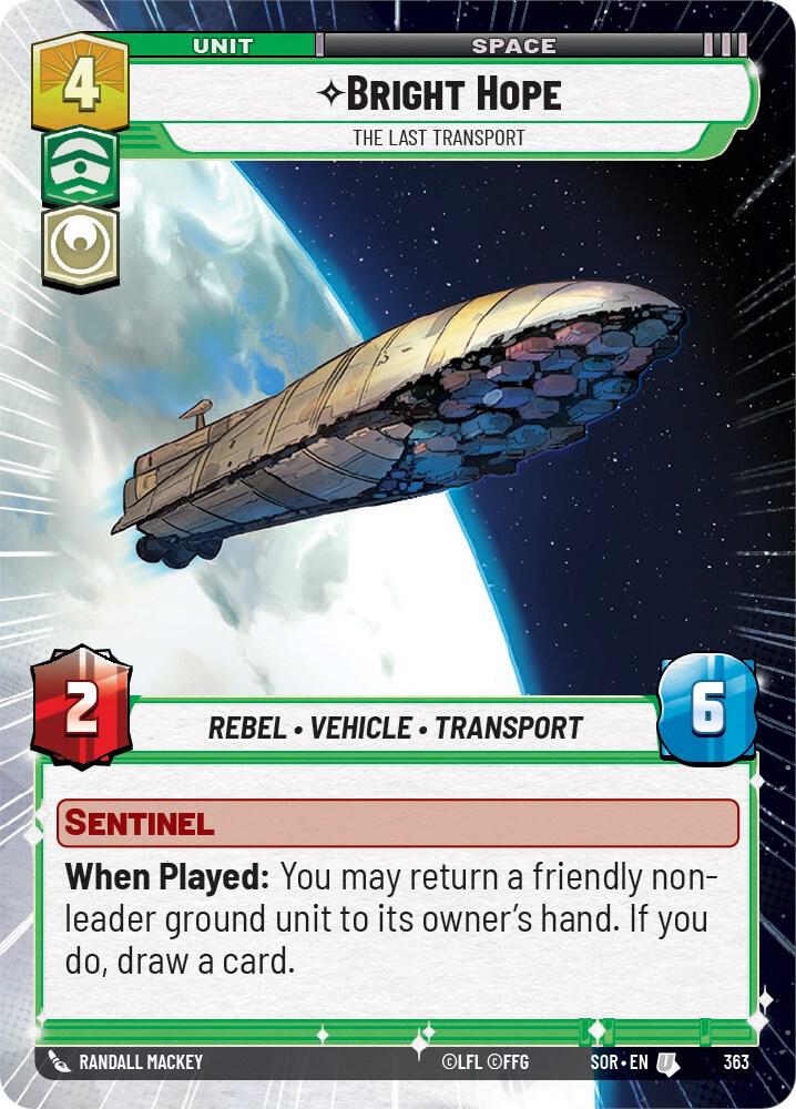 Bright Hope - The Last Transport (Hyperspace) card image