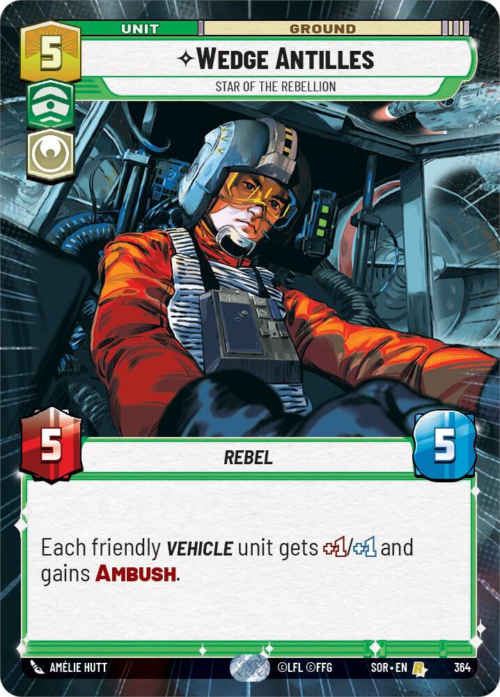 Wedge Antilles - Star of the Rebellion (Hyperspace) card image