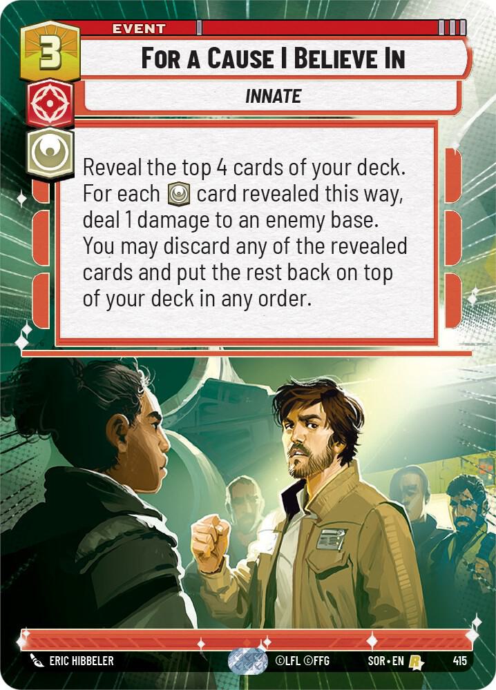 For A Cause I Believe In (Hyperspace) card image