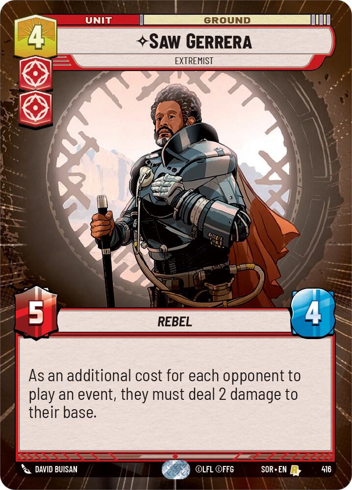Saw Gerrera - Extremist (Hyperspace) card image