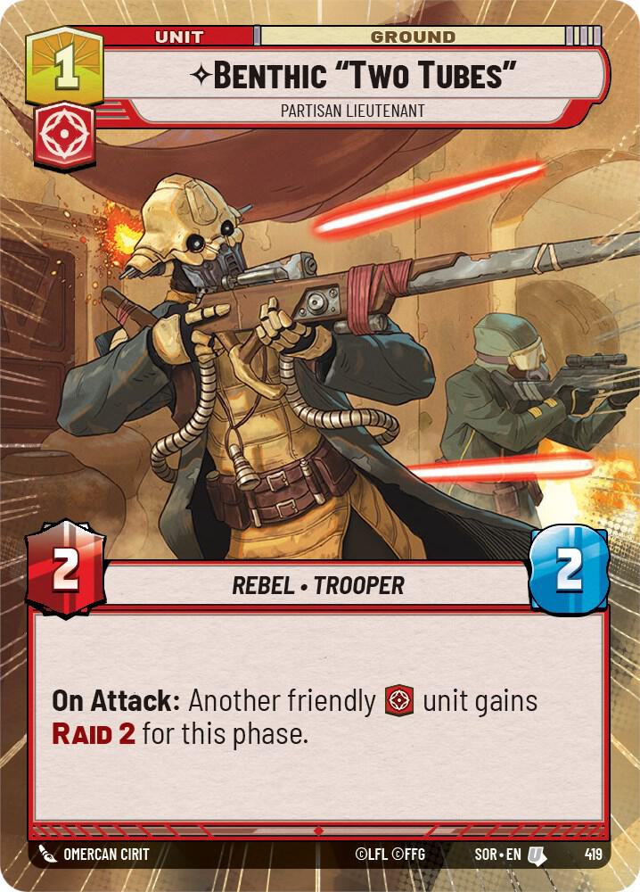 Benthic "Two Tubes" - Partisan Lieutenant (Hyperspace) card image