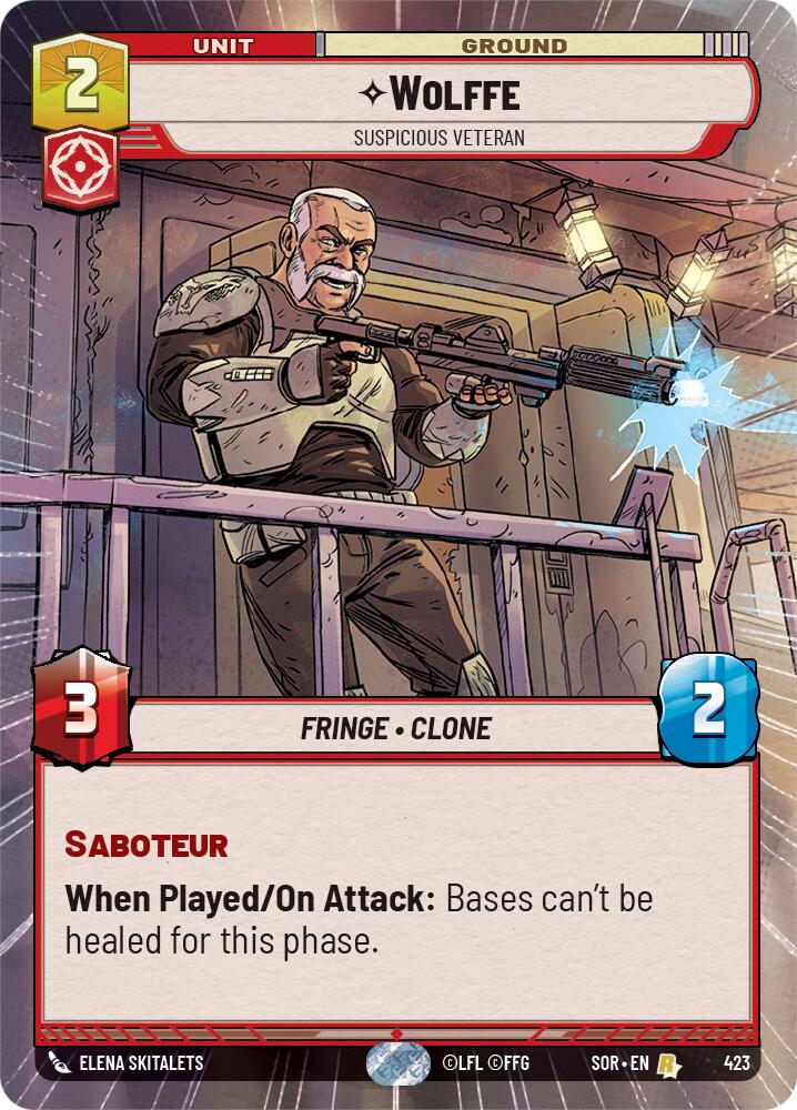Wolffe - Suspicious Veteran (Hyperspace) card image