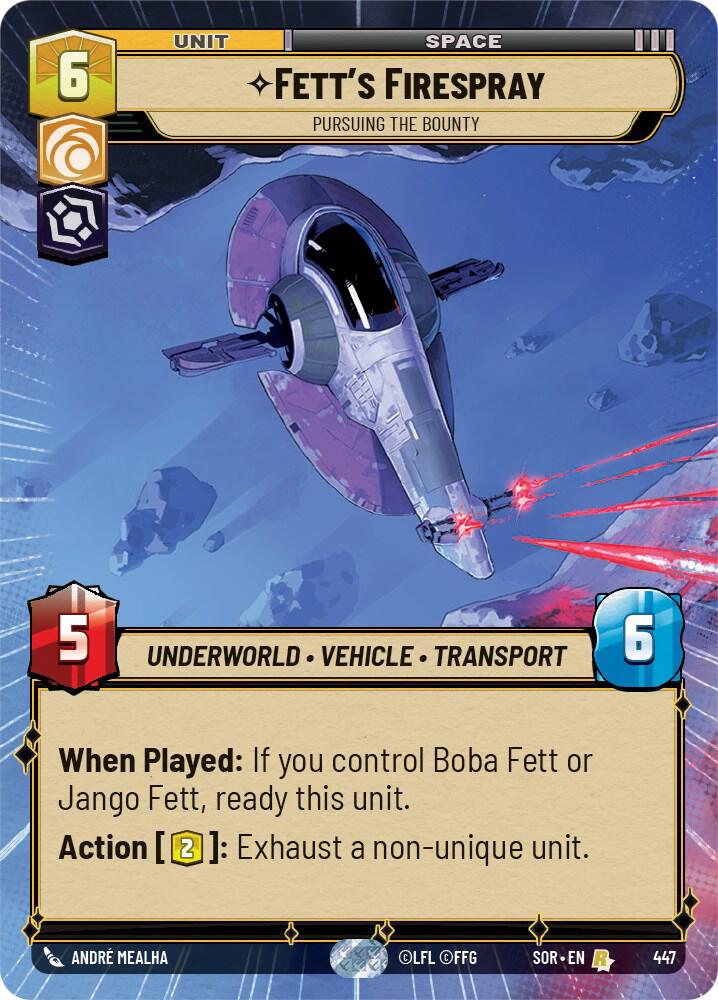 Fett's Firespray - Pursuing the Bounty (Hyperspace) card image