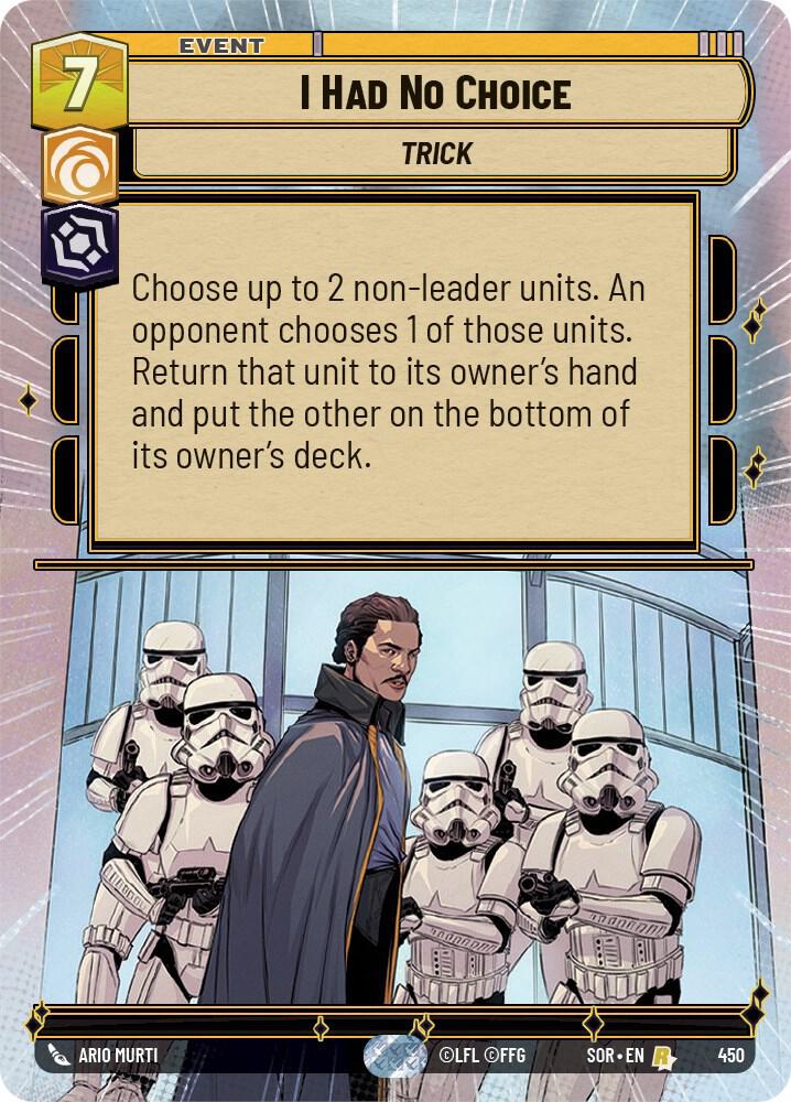 I Had No Choice (Hyperspace) card image
