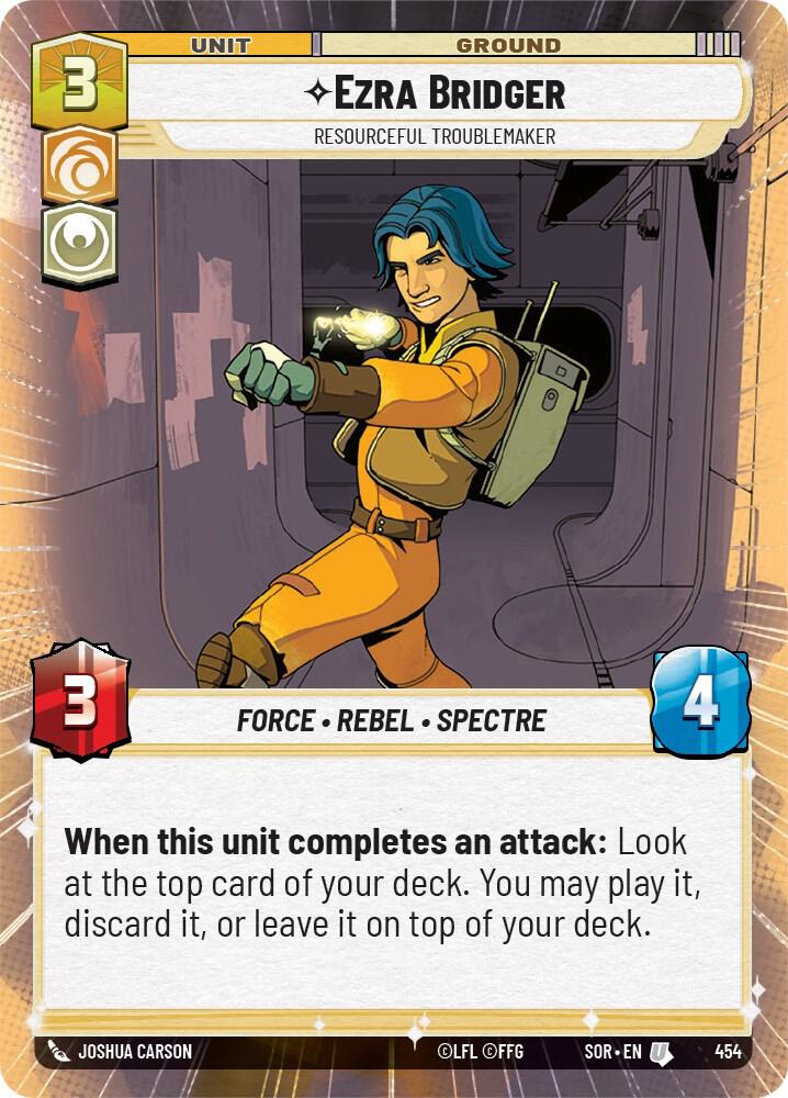 Ezra Bridger - Resourceful Troublemaker (Hyperspace) card image