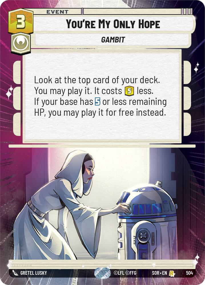 You're My Only Hope (Hyperspace) card image