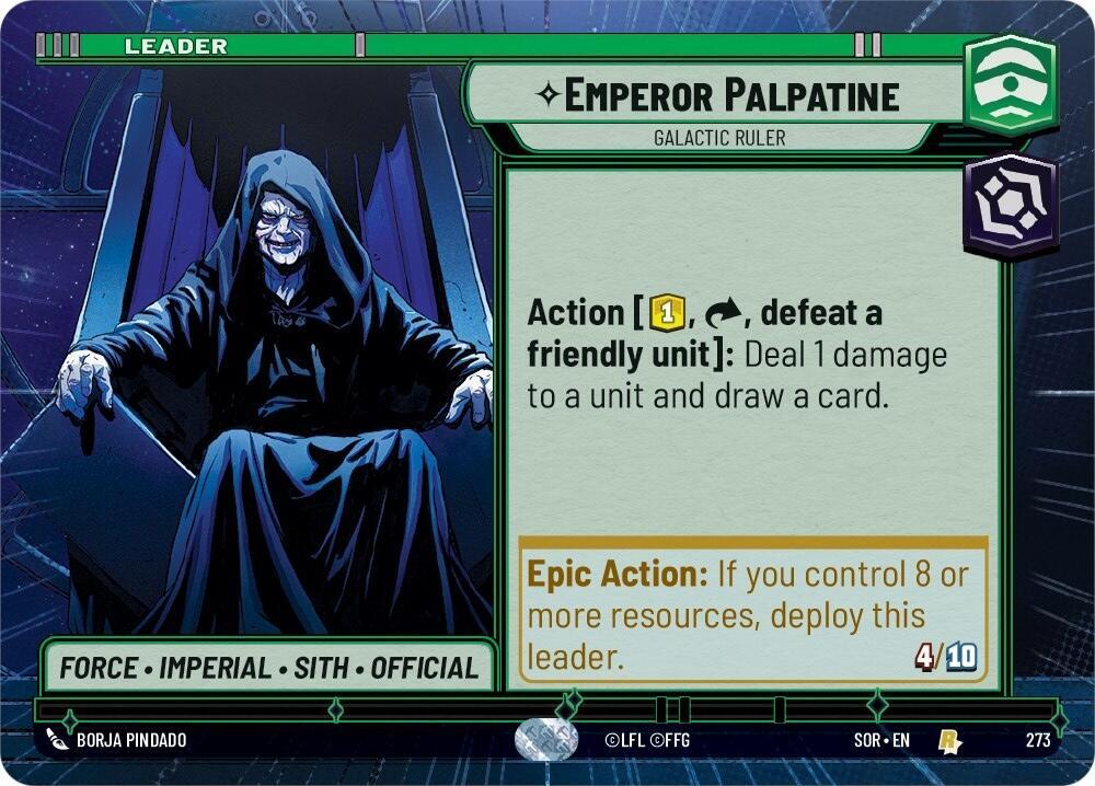 Emperor Palpatine - Galactic Ruler (Hyperspace) card image