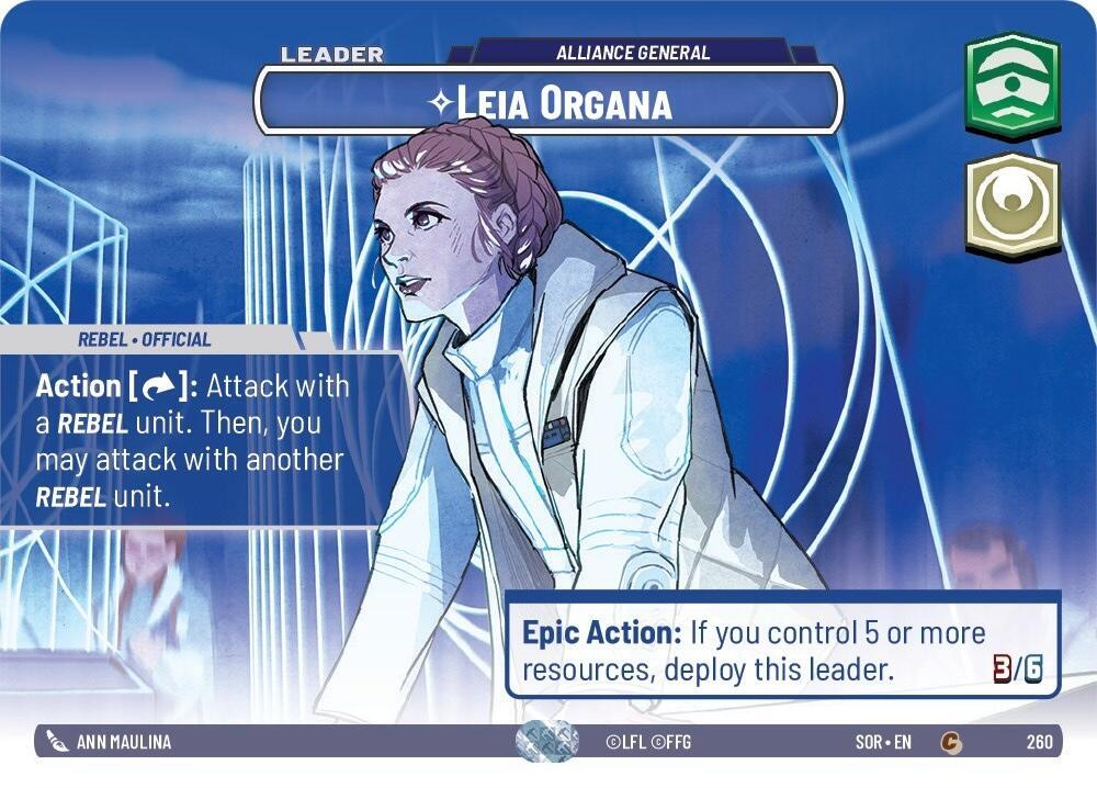 Leia Organa - Alliance General (Showcase) card image