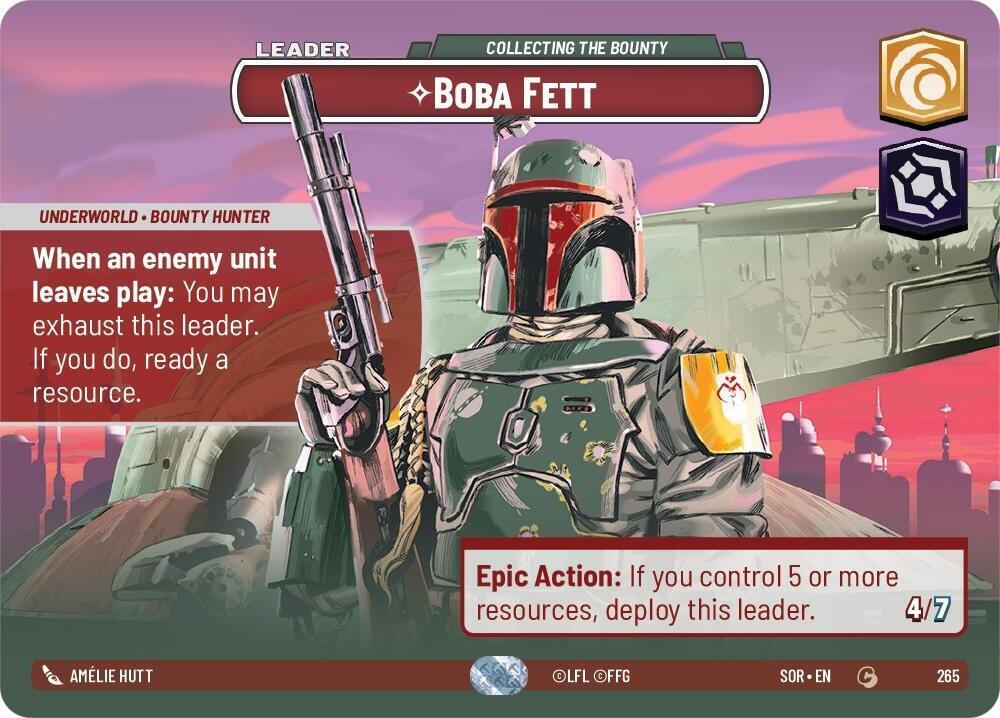 Boba Fett - Collecting the Bounty (Showcase) card image