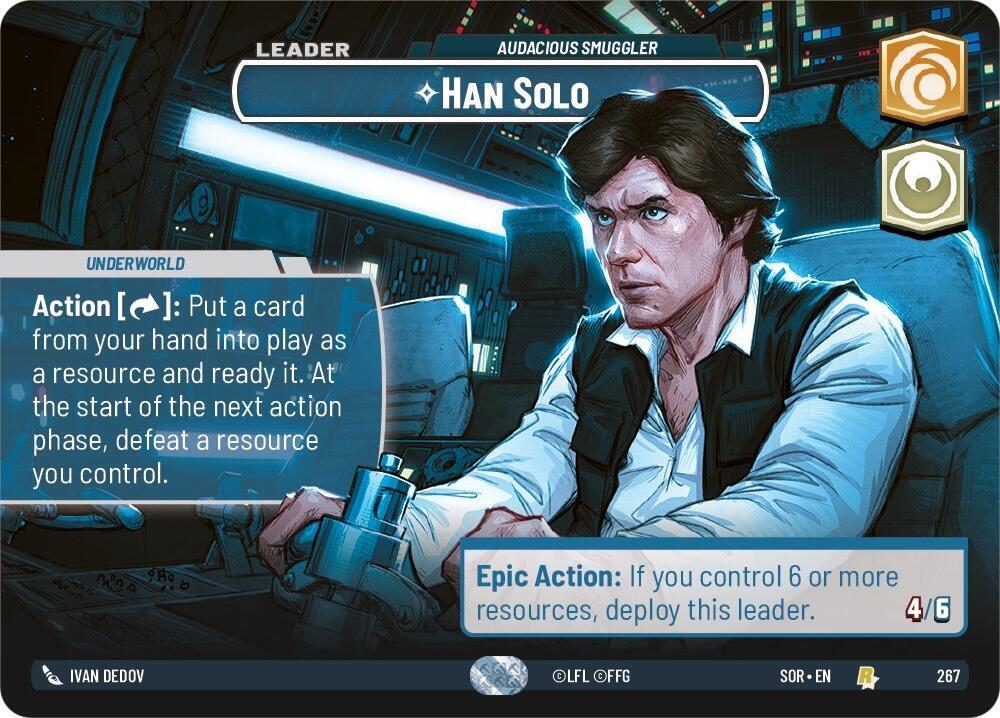Han Solo - Audacious Smuggler (Showcase) card image