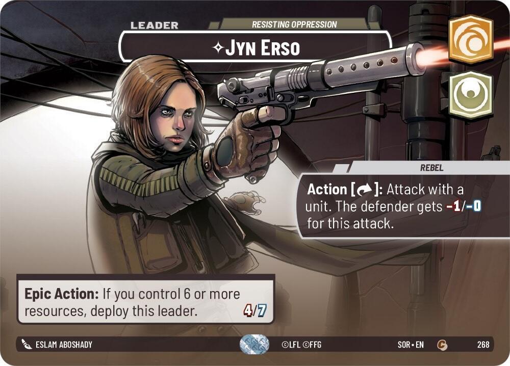 Jyn Erso - Resisting Oppression (Showcase) card image