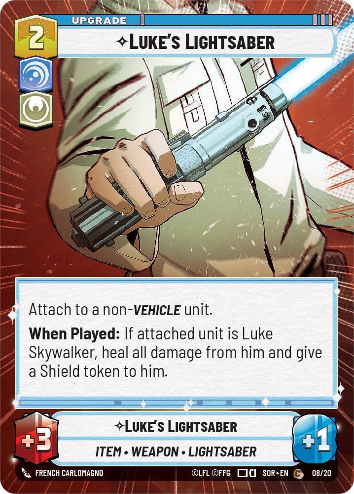 Luke's Lightsaber (Hyperspace) card image