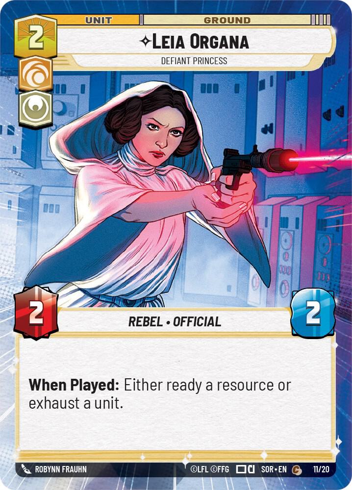 Leia Organa - Defiant Princess (Hyperspace) card image