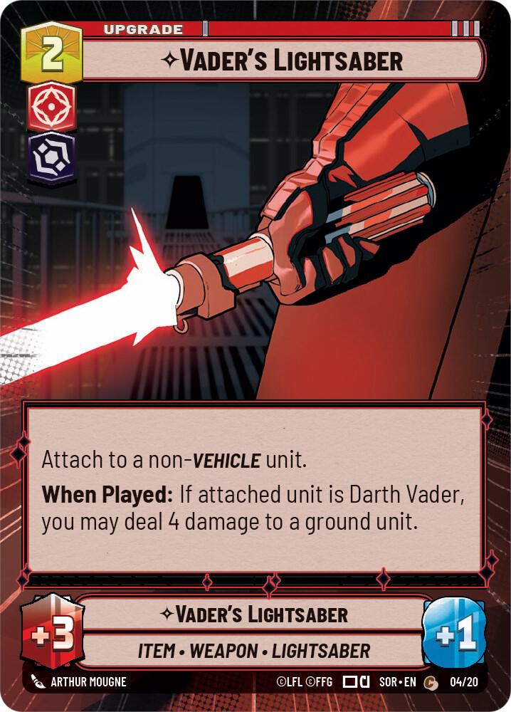 Vader's Lightsaber (Hyperspace) card image