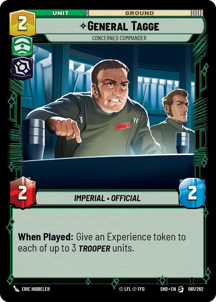General Tagge - Concerned Commander card image