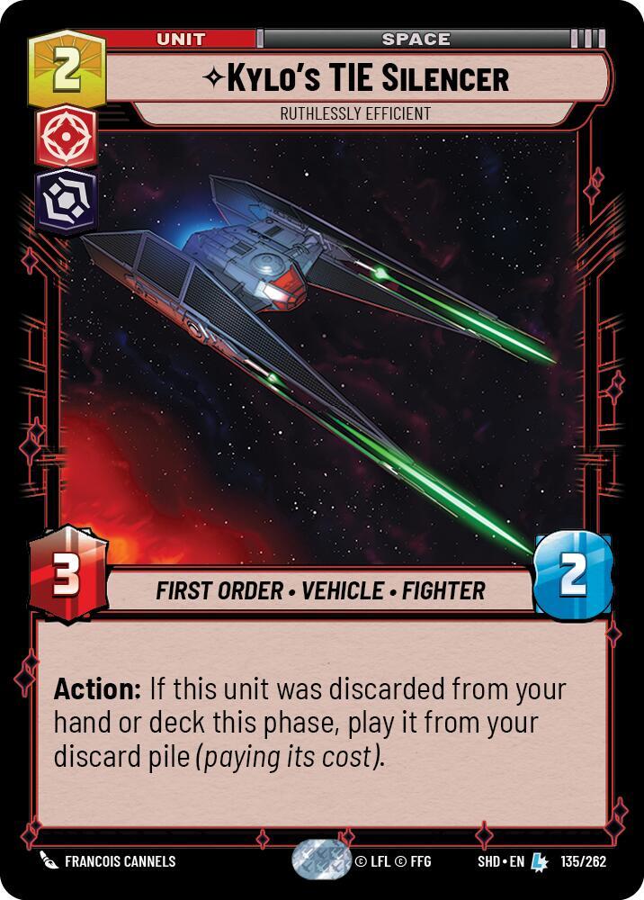 Kylo's TIE Silencer - Ruthlessly Efficient card image
