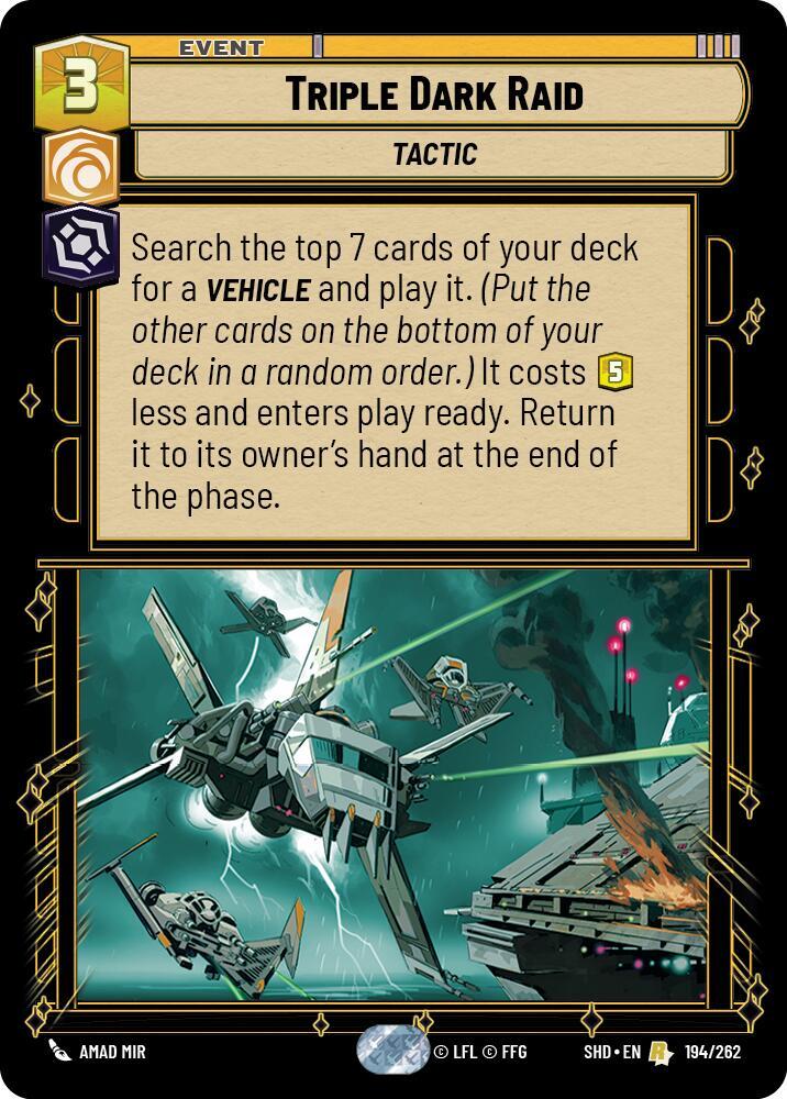 Triple Dark Raid card image