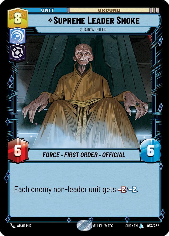 Supreme Leader Snoke - Shadow Ruler card image