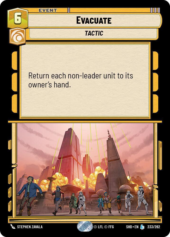 Evacuate card image