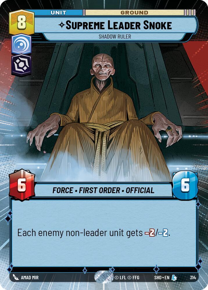 Supreme Leader Snoke - Shadow Ruler (Hyperspace) card image