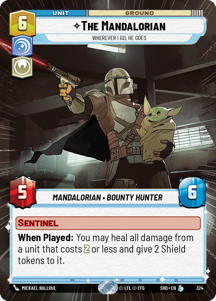 The Mandalorian - Wherever I Go, He Goes (Hyperspace) card image