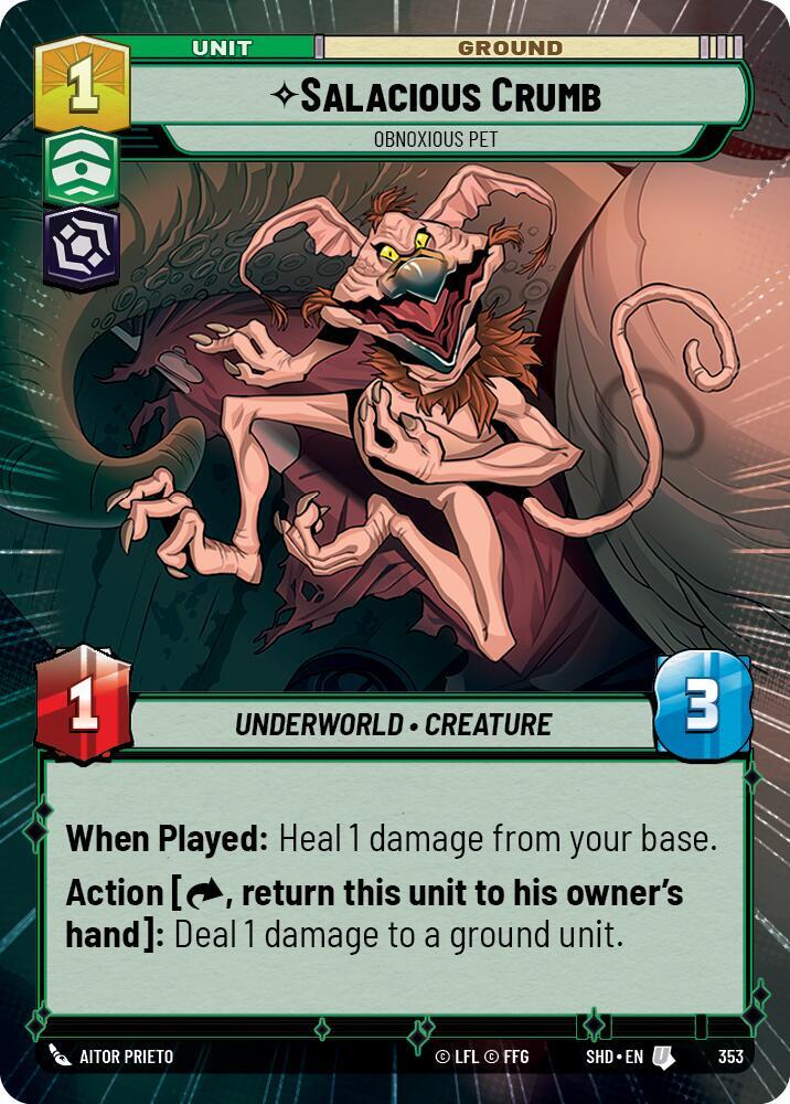 Salacious Crumb - Obnoxious Pet (Hyperspace) card image