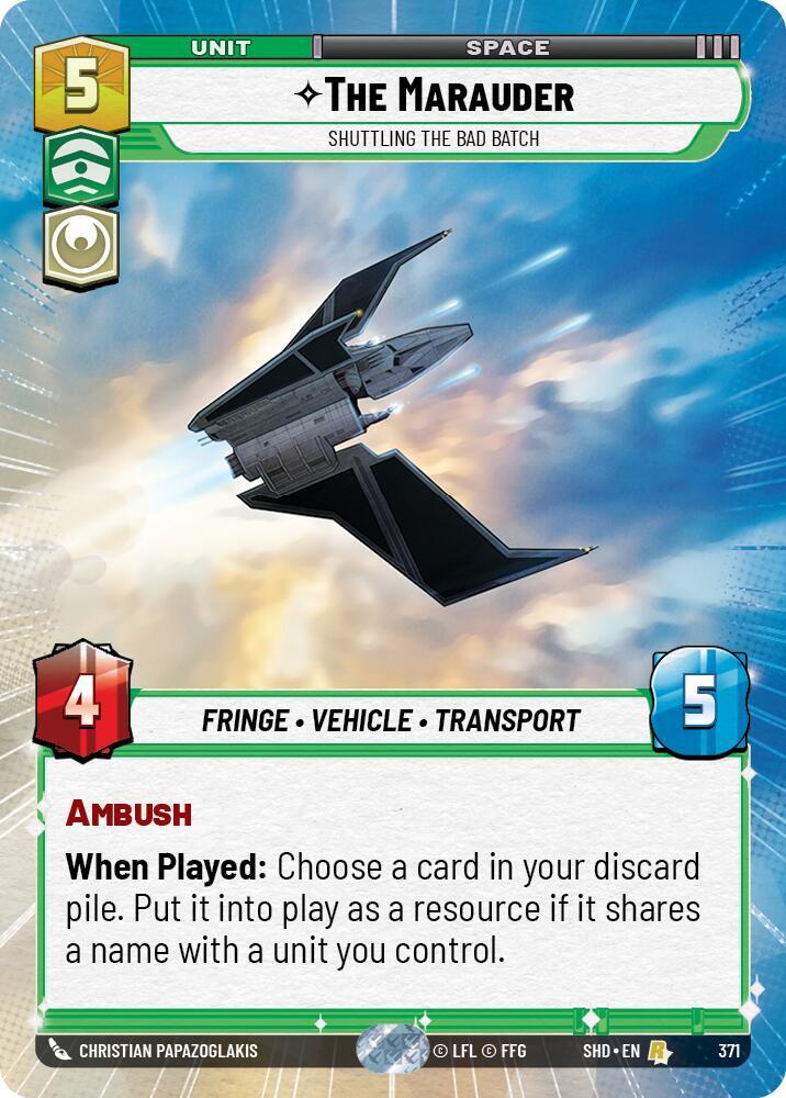 The Marauder - Shuttling the Bad Batch (Hyperspace) card image
