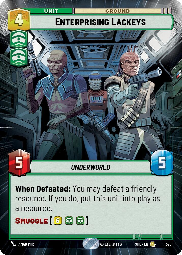 Enterprising Lackeys (Hyperspace) card image