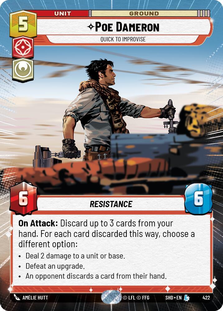 Poe Dameron - Quick to Improvise (Hyperspace) card image