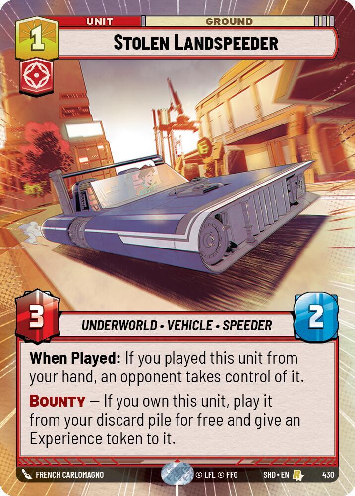 Stolen Landspeeder (Hyperspace) card image