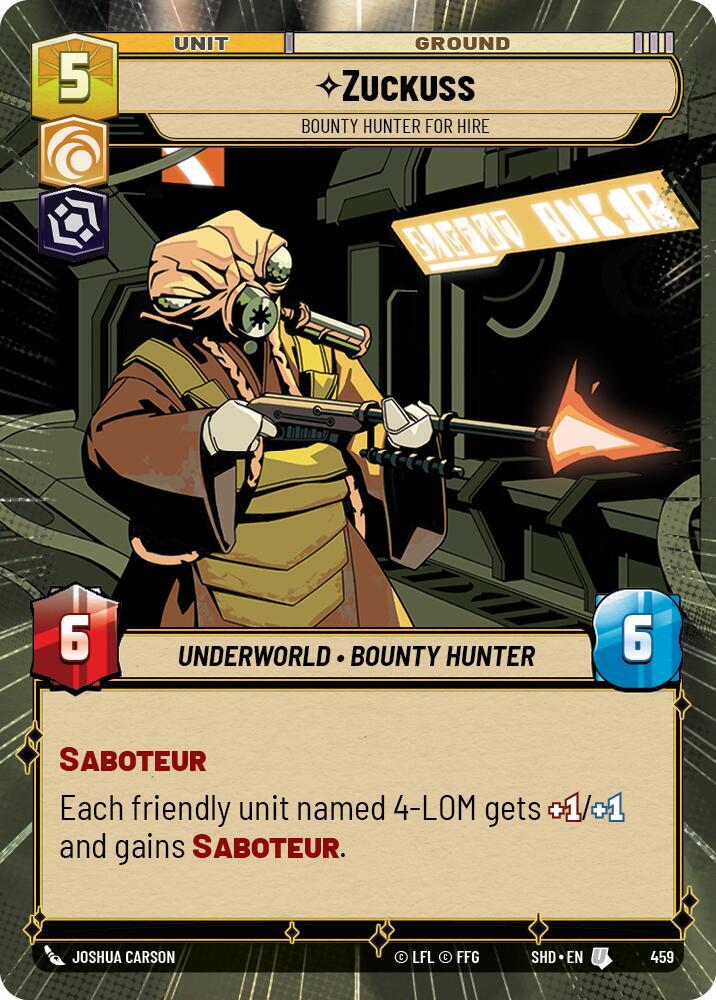 Zuckuss - Bounty Hunter for Hire (Hyperspace) card image