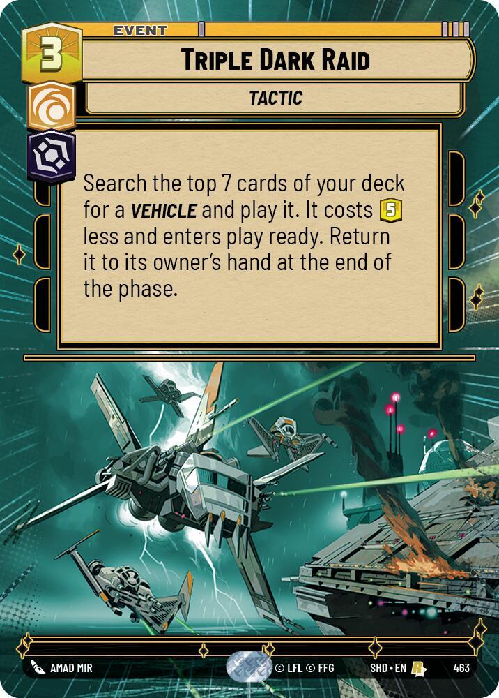 Triple Dark Raid (Hyperspace) card image